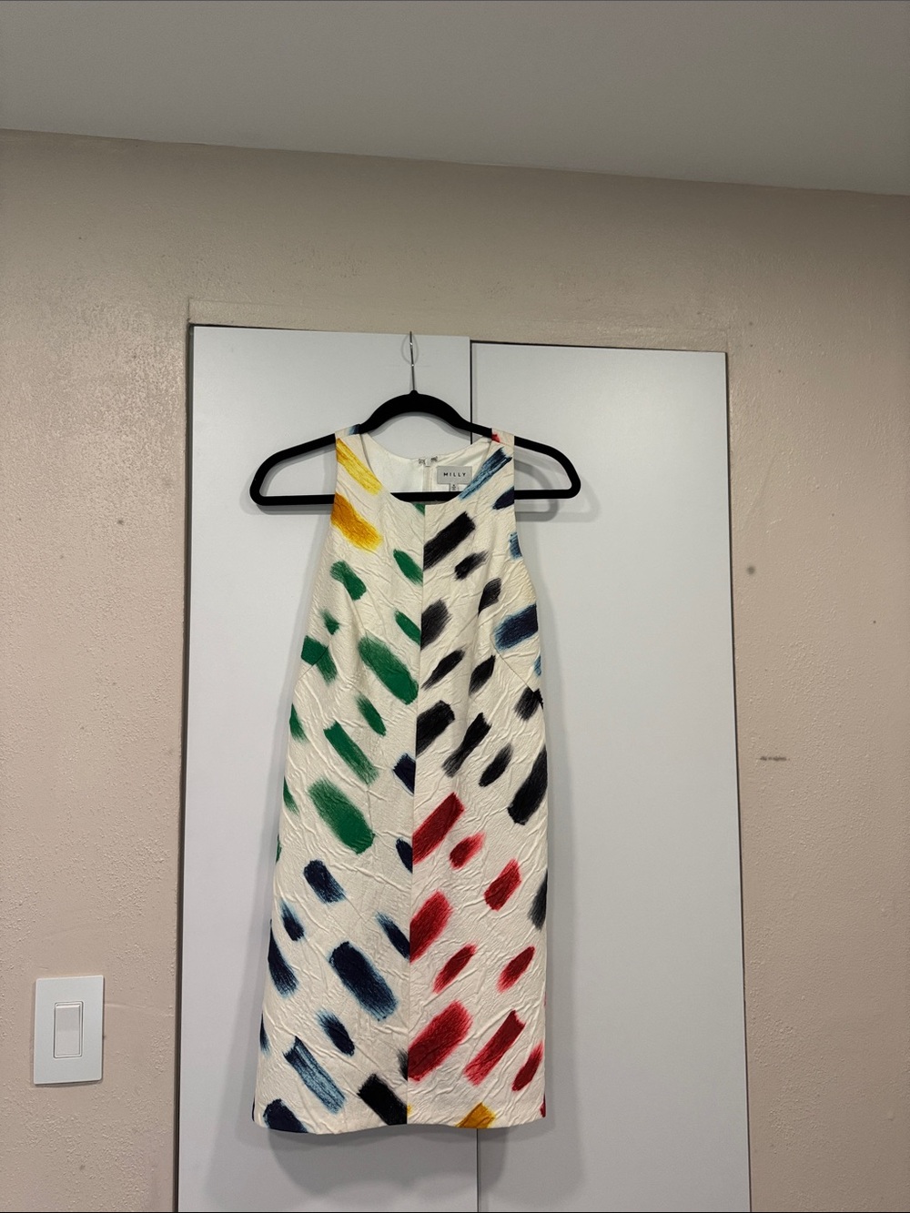 Milly Blue and Cream Labeled Dress